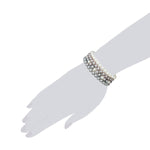 4er Set Armbänder Muschelkernperle multicolor