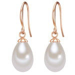 Ohrhänger roségold Muschelkernperle weiß