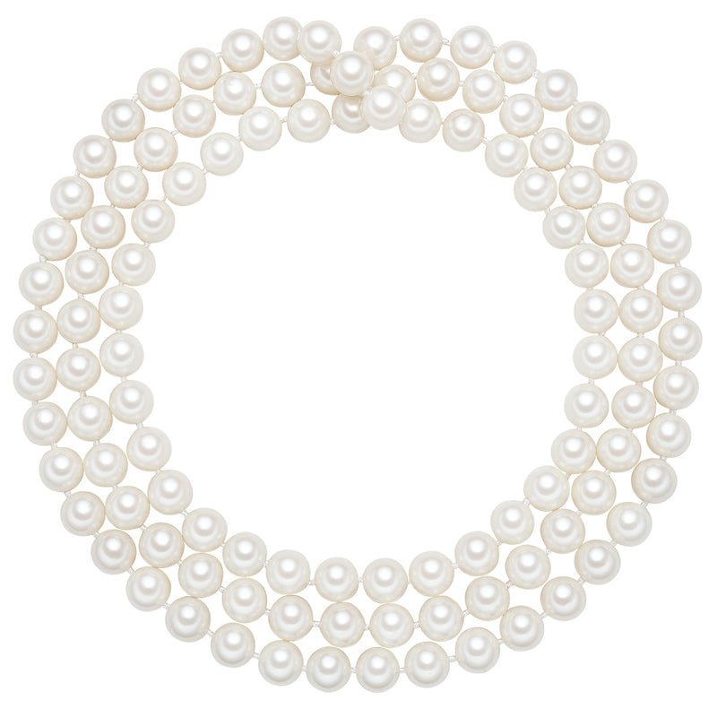 Kette Muschelkernperle weiß