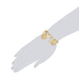 Armband gelbgold verziert mit Kristallen von Swarovski® weiß