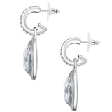 Ohrhänger verziert mit Kristallen von Swarovski® weiß Glaskristall weiß