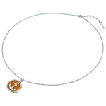 Kette mit Anhänger Sterling Silber Sand