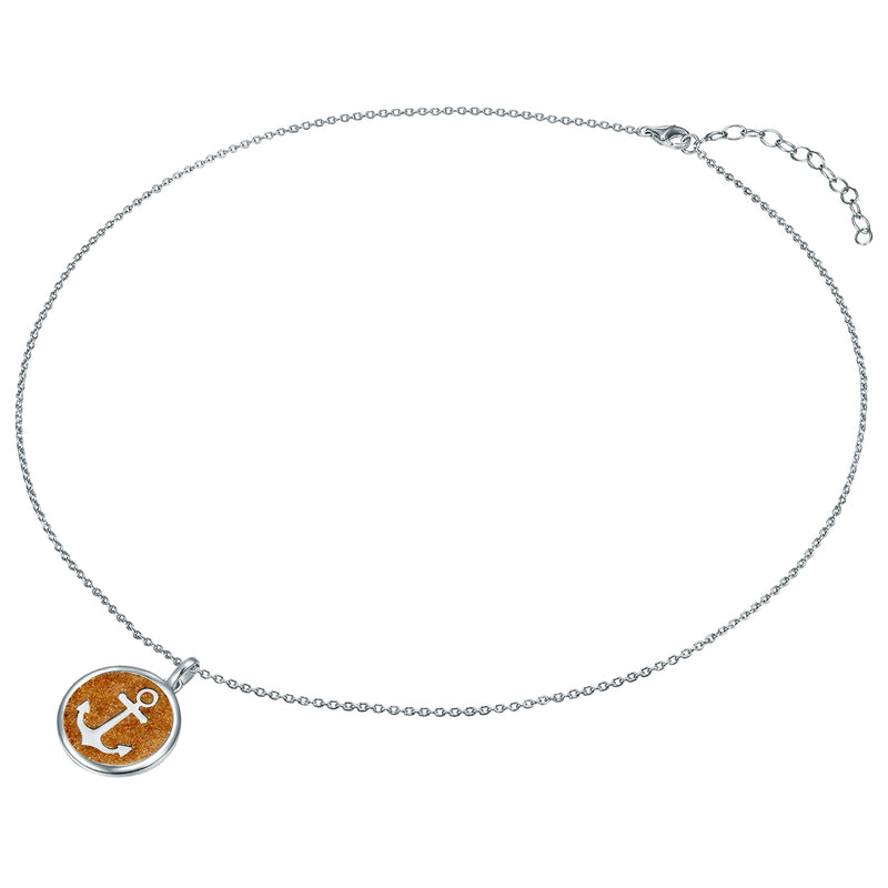 Kette mit Anhänger Sterling Silber Sand