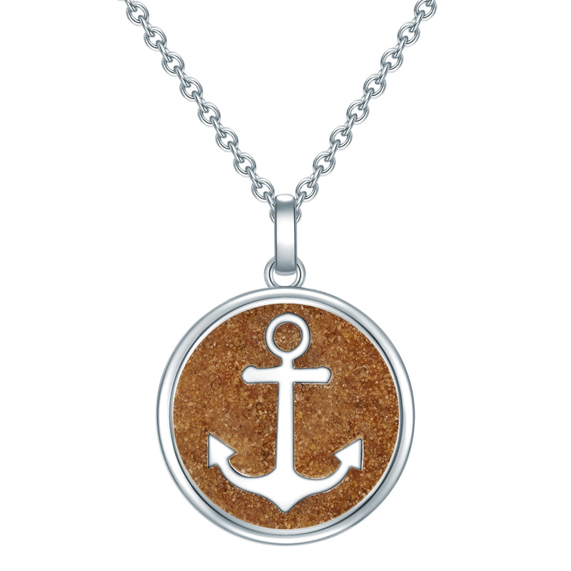 Kette mit Anhänger Sterling Silber Sand