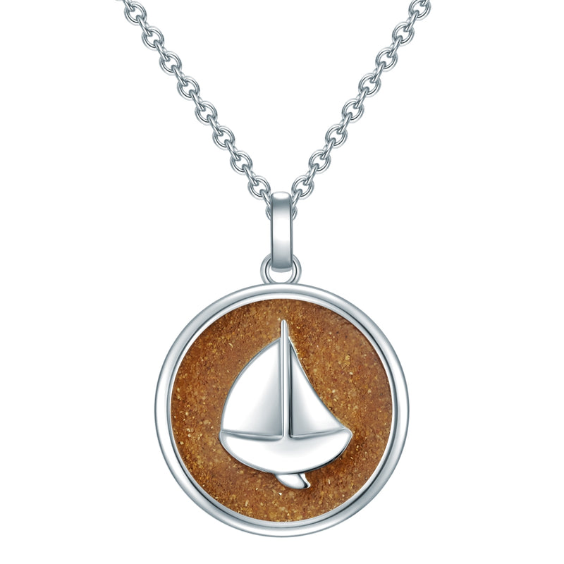 Kette mit Anhänger Sterling Silber Sand