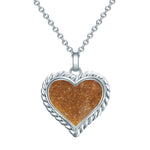 Kette mit Anhänger Sterling Silber Sand