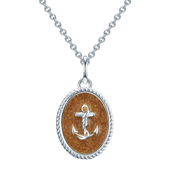 Kette mit Anhänger Sterling Silber Sand