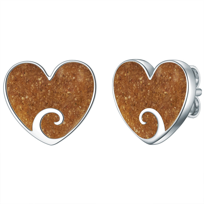 Ohrstecker Sterling Silber Sand
