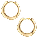 Creolen Sterling Silber gelbgold Zirkonia weiß