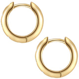 Creolen Sterling Silber gelbgold Zirkonia weiß