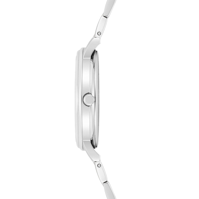 Damen Quarzuhr silber Edelstahl silber