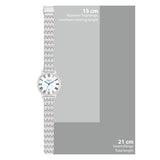 Damen Quarzuhr silber Edelstahl silber
