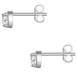 Ohrstecker Sterling Silber Topas weiß