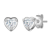 Ohrstecker Sterling Silber Topas weiß