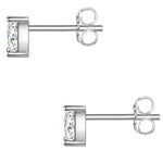 Ohrstecker Sterling Silber Zirkonia weiß