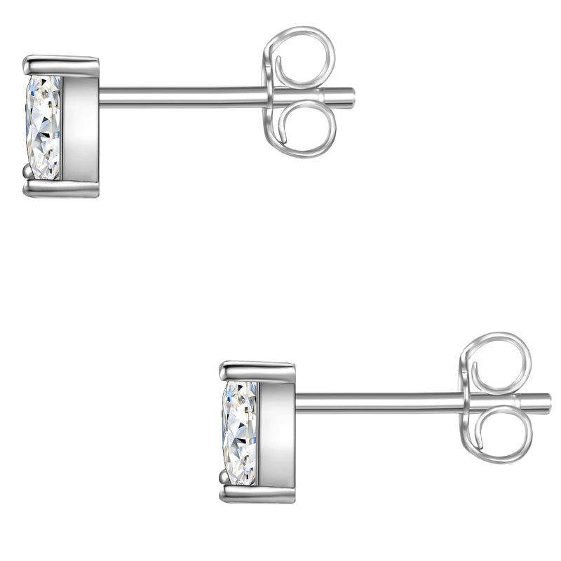 Ohrstecker Sterling Silber Zirkonia weiß