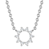 Kette mit Anhänger Sterling Silber Zirkonia weiß