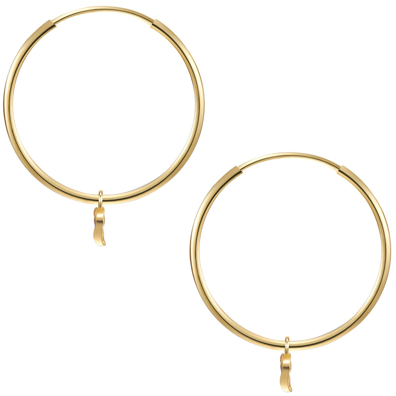 Creolen Sterling Silber gelbgold