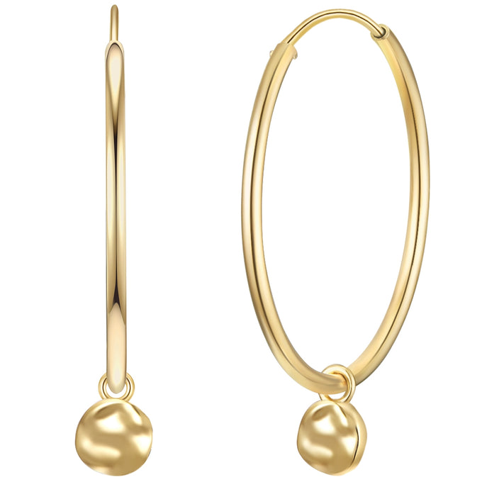 Creolen Sterling Silber gelbgold