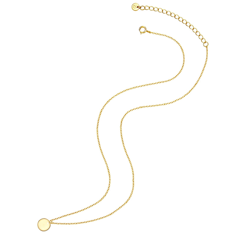 Kette mit Anhänger Sterling Silber gelbgold