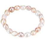 Armband Süßwasser-Zuchtperle multicolor