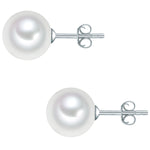 Ohrstecker Sterling Silber Muschelkernperle weiß