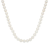 Kette Sterling Silber Muschelkernperle weiß