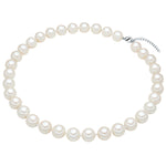 Kette Sterling Silber Muschelkernperle weiß