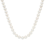 Kette Sterling Silber Muschelkernperle weiß