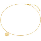 Kette mit Anhänger Edelstahl gelbgold