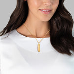 Kette mit Anhänger Edelstahl gelbgold