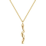 Kette mit Anhänger Sterling Silber gelbgold