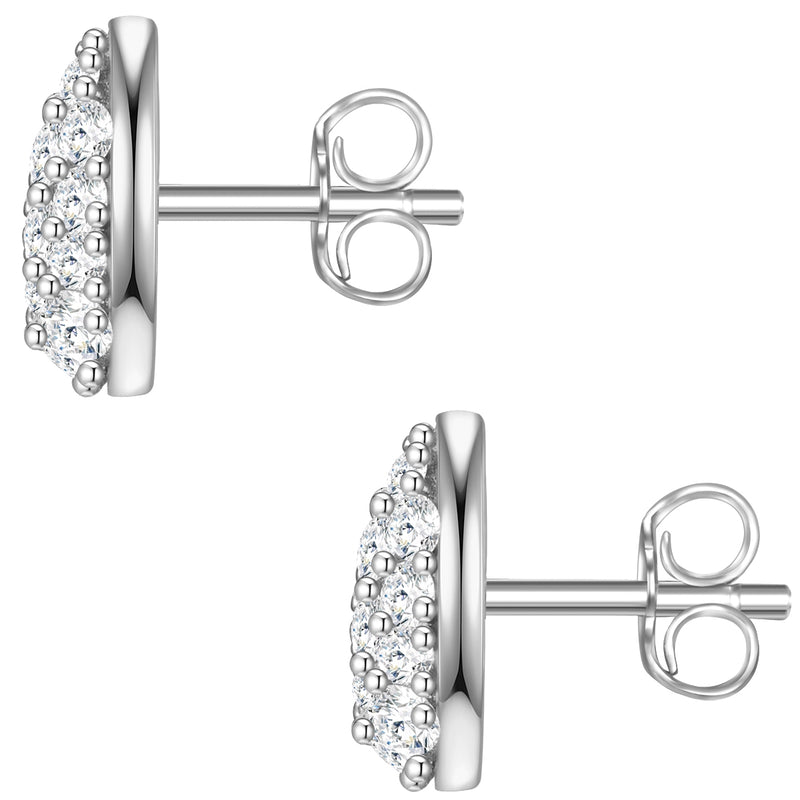 Ohrstecker Sterling Silber Zirkonia weiß