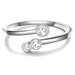 Ring Sterling Silber Zirkonia weiß