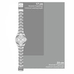 Damen Quarzuhr silber Edelstahl silber