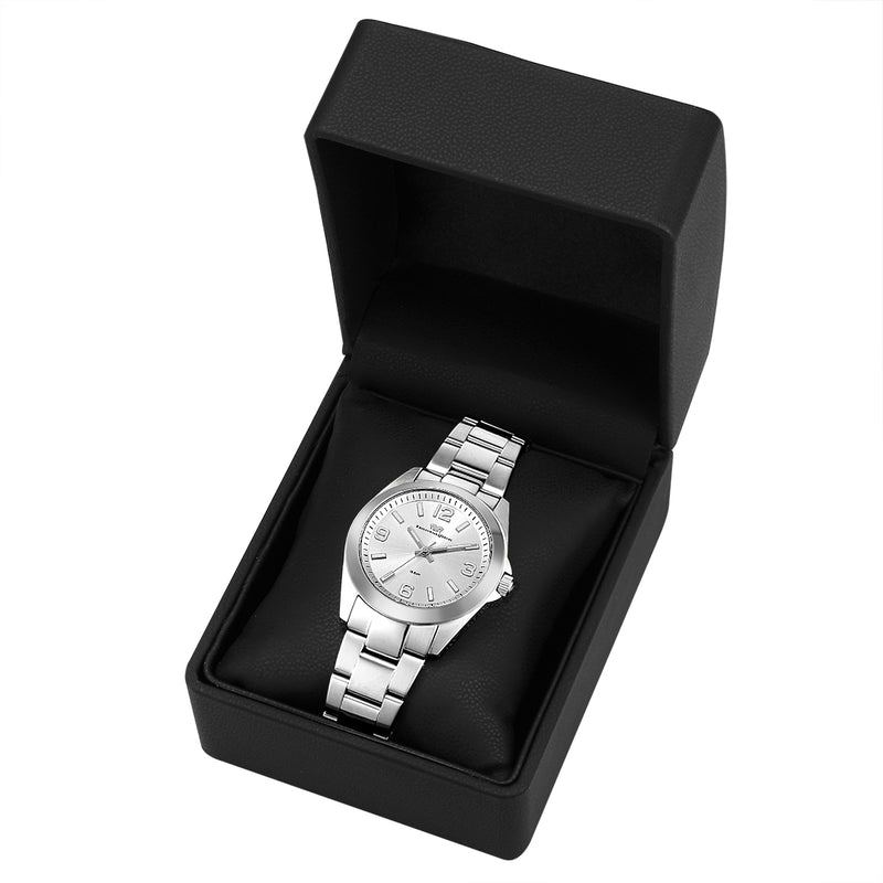 Damen Quarzuhr silber Edelstahl silber