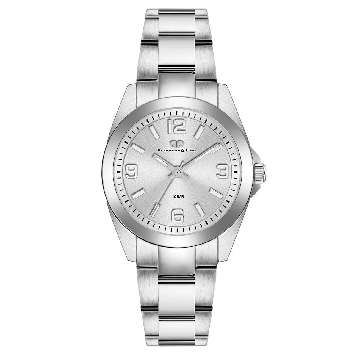 Damen Quarzuhr silber Edelstahl silber