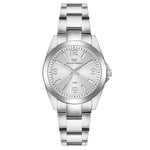Damen Quarzuhr silber Edelstahl silber