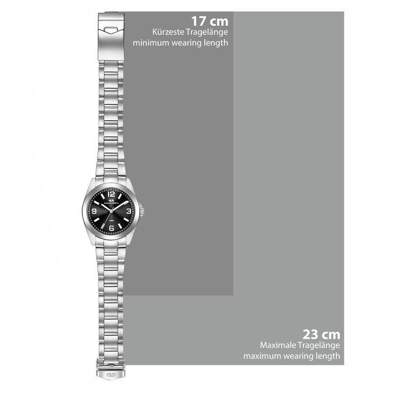 Damen Quarzuhr silber Edelstahl silber