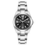 Damen Quarzuhr silber Edelstahl silber