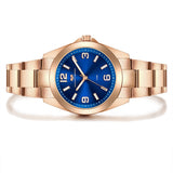 Damen Quarzuhr roségold Edelstahl roségold
