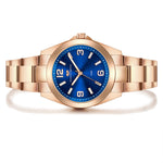 Damen Quarzuhr roségold Edelstahl roségold