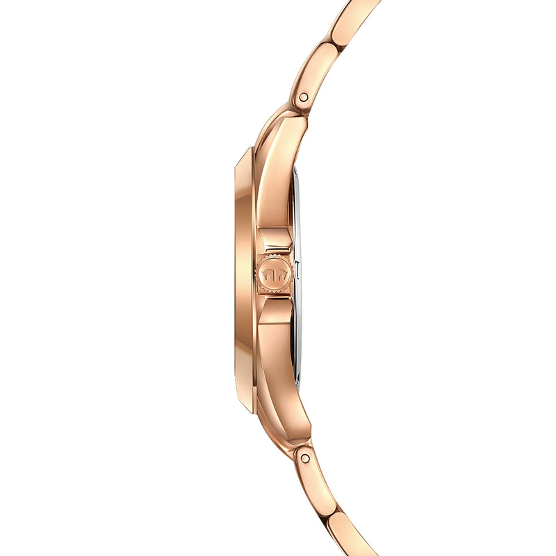 Damen Quarzuhr roségold Edelstahl roségold