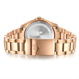Damen Quarzuhr roségold Edelstahl roségold