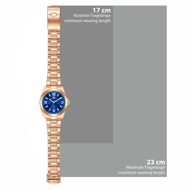 Damen Quarzuhr roségold Edelstahl roségold