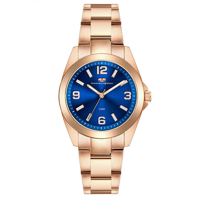 Damen Quarzuhr roségold Edelstahl roségold