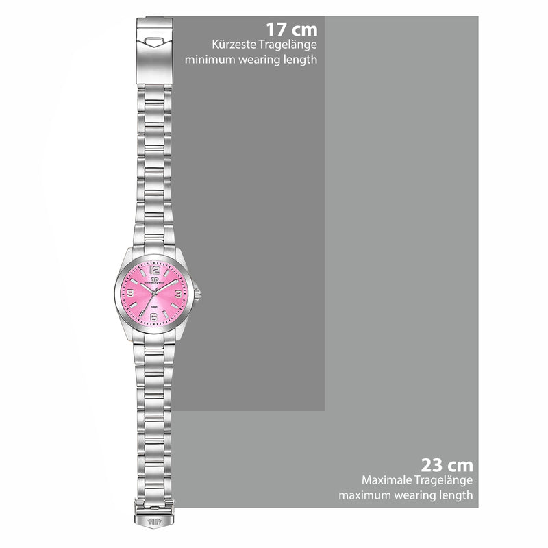 Damen Quarzuhr silber Edelstahl silber