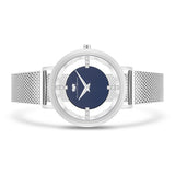 Damen Quarzuhr silber Edelstahl silber
