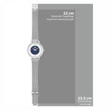 Damen Quarzuhr silber Edelstahl silber