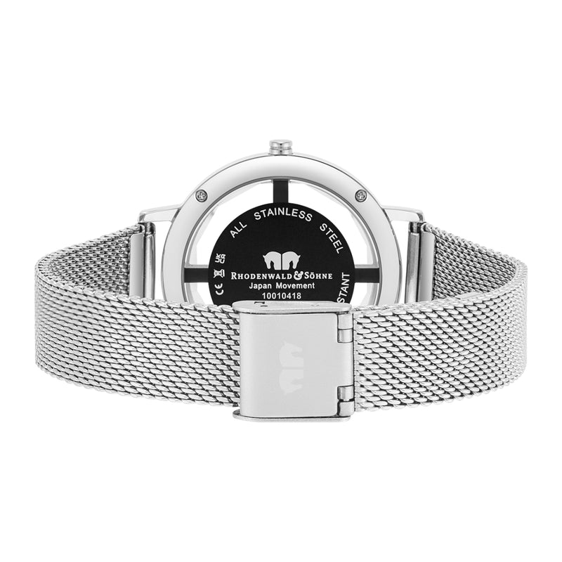 Damen Quarzuhr silber Edelstahl silber